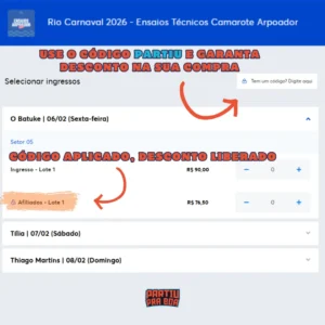 Camarote Arpoador 2026